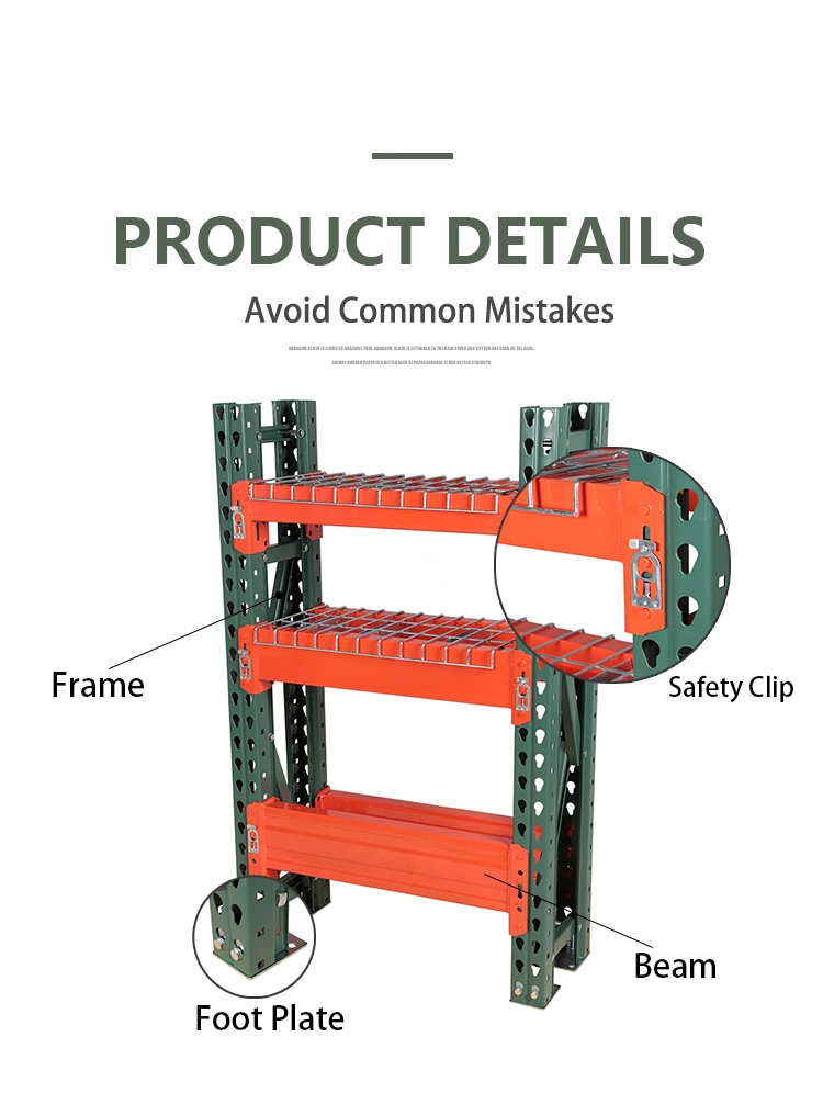 Heavy Duty Industrial Stable Metal Pallet Rack with Water Drop Hole