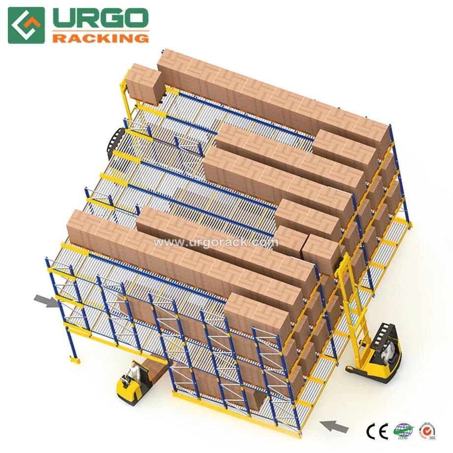 Warehouse High Density Gravity Roller Pallet Rack