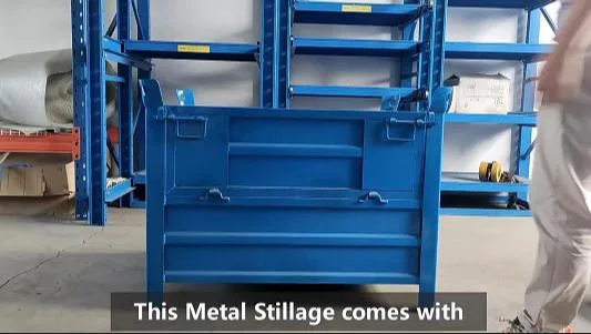 Customized Stackable Galvanized Heavy Duty Foldable Warehouse Storage Pallet Cage Stillage