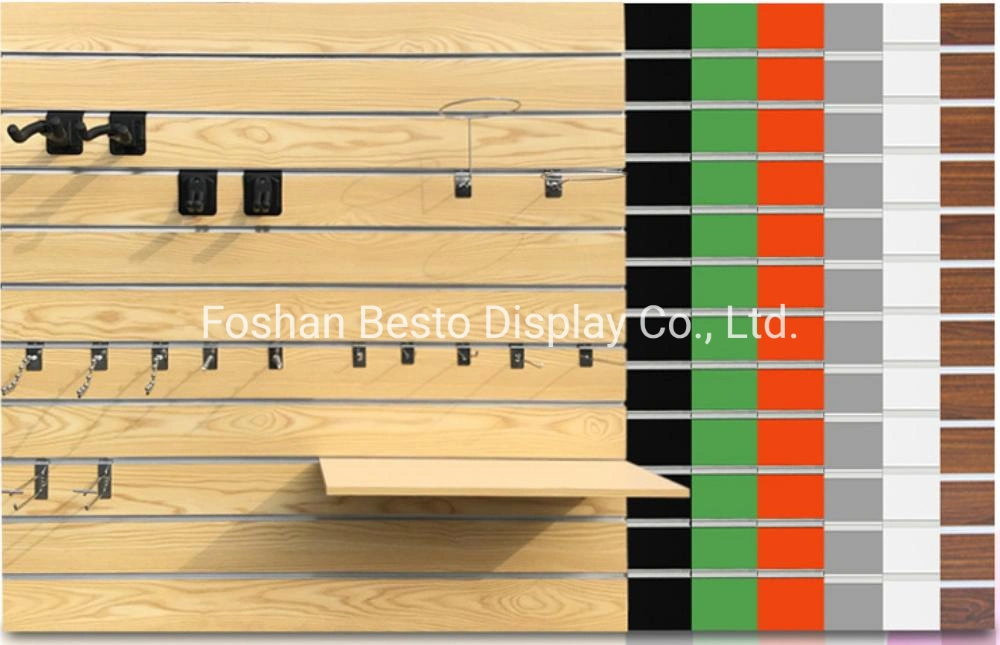 Quality Maple Slatwall Panels Displays &amp; Accessories &amp; Retail Fixtures for Store/Shop/Supermarket Shopfitting Design