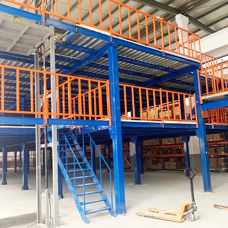 Free Design Industrial Steel Metal Warehouse Storage Rack Mezzanine Platorm Floor Racking