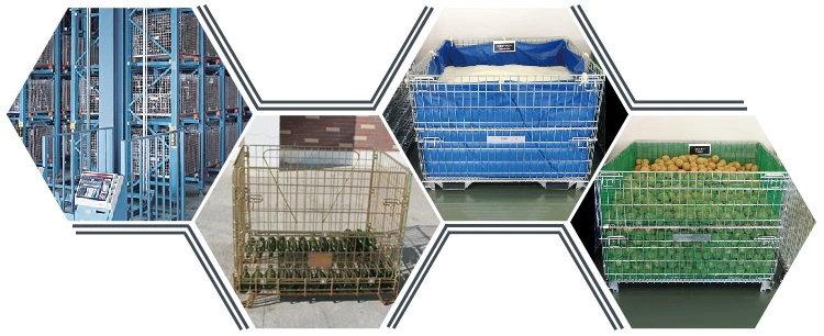 Collapsible Mesh Container for Wine Bottle Storage Top Sale in Europe Storage Mesh Cage Wire Cage