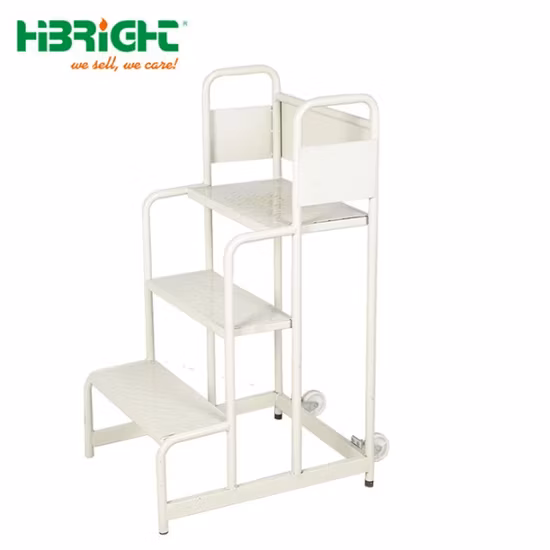3-Step Ladder High Quality Warehouse Ladder Truck Cart