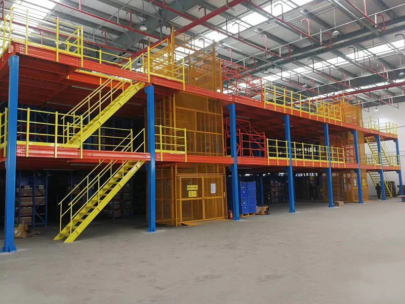 Free Design Industrial Steel Metal Warehouse Storage Rack Mezzanine Platorm Floor Racking