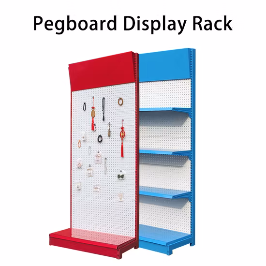 Commercial Shelf Hardware Tools Display Rack Shelf Display Hanging Storage Tool Pegboard Display Rack Shop Racking