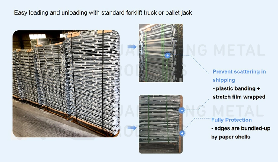 Euro Stacking Warehouse Storage Steel Metal Cage Pallet for Sale