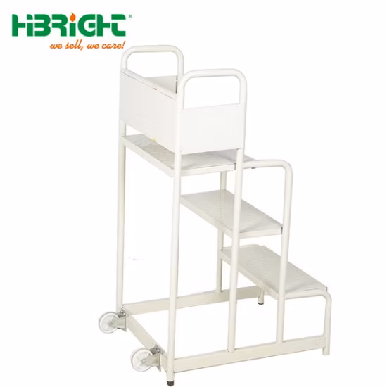 3-Step Ladder High Quality Warehouse Ladder Truck Cart