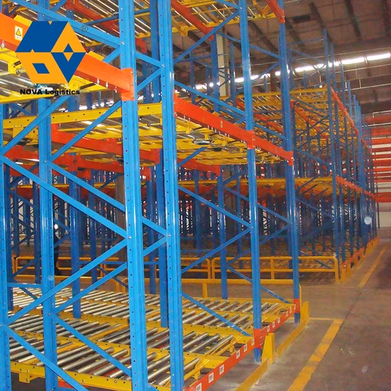 Warehouse High Density Gravity Roller Pallet Rack