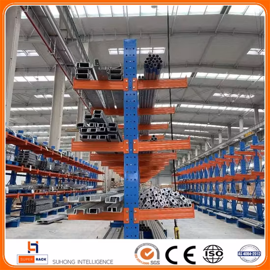 SGS/ISO Double Faced Industrial Storage Lumber Cantilever Rack