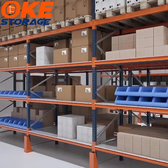 Warehouse Heavy Duty Adjustable Storage Stackable Steel Pallet Racking