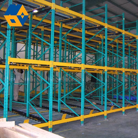 Warehouse High Density Gravity Roller Pallet Rack
